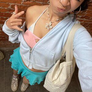 Aquamarine Women's Blue Mini Skirt